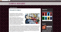 Desktop Screenshot of lobnakhairy.blogspot.com
