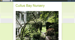 Desktop Screenshot of cultusbaynursery.blogspot.com