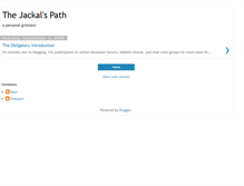 Tablet Screenshot of jackalspath.blogspot.com