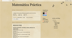 Desktop Screenshot of matematicapractica11.blogspot.com