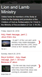 Mobile Screenshot of lionandlambministry.blogspot.com