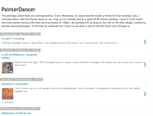 Tablet Screenshot of painterdancer.blogspot.com