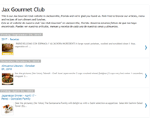 Tablet Screenshot of jaxgourmet.blogspot.com