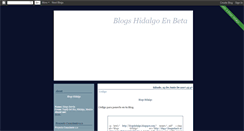 Desktop Screenshot of blogshidalgo.blogspot.com