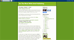 Desktop Screenshot of ertelpublishing.blogspot.com