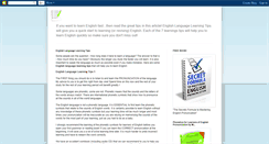 Desktop Screenshot of englishlanguagelearningtips.blogspot.com