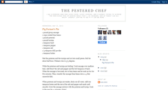 Desktop Screenshot of pesteredchef.blogspot.com