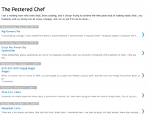 Tablet Screenshot of pesteredchef.blogspot.com