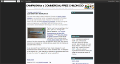 Desktop Screenshot of commercialfreechildhood.blogspot.com