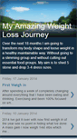 Mobile Screenshot of myamazingweightlossjourney.blogspot.com