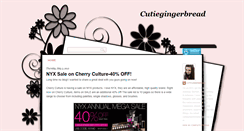 Desktop Screenshot of cutiegingerbread.blogspot.com