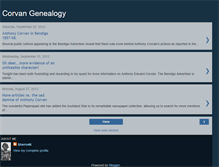 Tablet Screenshot of corvangenealogy.blogspot.com