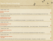 Tablet Screenshot of karenaboutgenealogy.blogspot.com