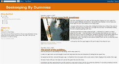 Desktop Screenshot of beekeepingbydummies.blogspot.com