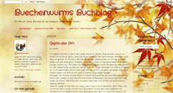 Desktop Screenshot of buecherwurmsbuchblog.blogspot.com