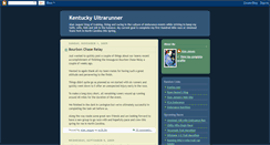 Desktop Screenshot of kyultrarunner.blogspot.com