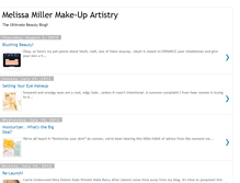 Tablet Screenshot of melissamillermakeup.blogspot.com