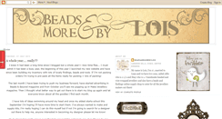 Desktop Screenshot of beadsandmorebylois.blogspot.com