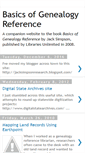 Mobile Screenshot of basicsofgenealogyreference.blogspot.com