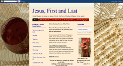 Desktop Screenshot of jesusfirstandlast.blogspot.com