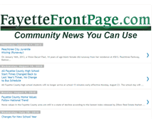 Tablet Screenshot of fayettefrontpage.blogspot.com