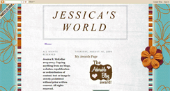 Desktop Screenshot of jessicasworld-jess.blogspot.com