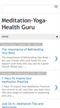 Mobile Screenshot of meditation-yoga-healthguru.blogspot.com