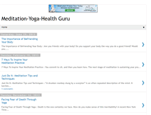 Tablet Screenshot of meditation-yoga-healthguru.blogspot.com