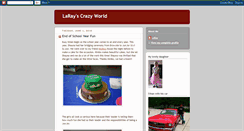 Desktop Screenshot of larayscrazyworld.blogspot.com