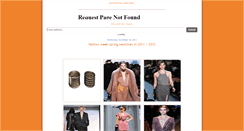 Desktop Screenshot of fashionweekspring2012.blogspot.com