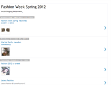 Tablet Screenshot of fashionweekspring2012.blogspot.com