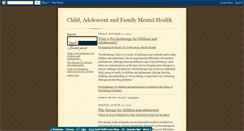 Desktop Screenshot of child-adolescent-mental-health.blogspot.com