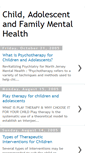 Mobile Screenshot of child-adolescent-mental-health.blogspot.com