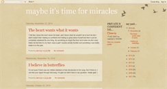 Desktop Screenshot of miraclesdohappeninmyworld.blogspot.com