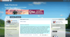 Desktop Screenshot of daily-electronic.blogspot.com