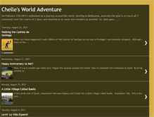 Tablet Screenshot of chellesworldadventure.blogspot.com
