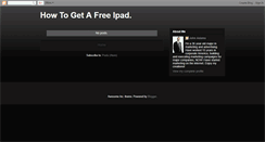 Desktop Screenshot of how-to-get-a-free-ipad.blogspot.com