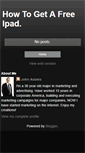 Mobile Screenshot of how-to-get-a-free-ipad.blogspot.com