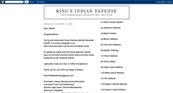 Desktop Screenshot of chesskingsindiandefense.blogspot.com