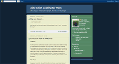 Desktop Screenshot of mikesmithlookingforwork.blogspot.com