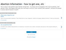 Tablet Screenshot of abortioninfo.blogspot.com