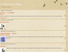 Tablet Screenshot of ogenerofeminino.blogspot.com