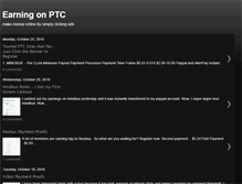 Tablet Screenshot of earningonptc.blogspot.com