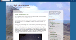 Desktop Screenshot of high5forscience.blogspot.com
