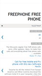 Mobile Screenshot of freephone2phone2.blogspot.com