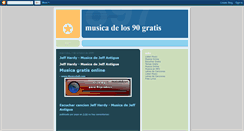 Desktop Screenshot of musicadelos90gratis.blogspot.com