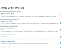 Tablet Screenshot of musicadelos90gratis.blogspot.com