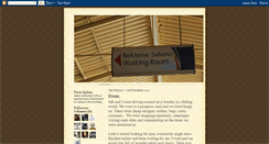 Desktop Screenshot of beklemesalonu.blogspot.com