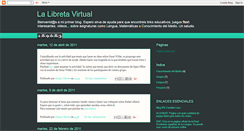 Desktop Screenshot of lalibretavirtual.blogspot.com