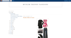 Desktop Screenshot of muslimtrendyfashions.blogspot.com